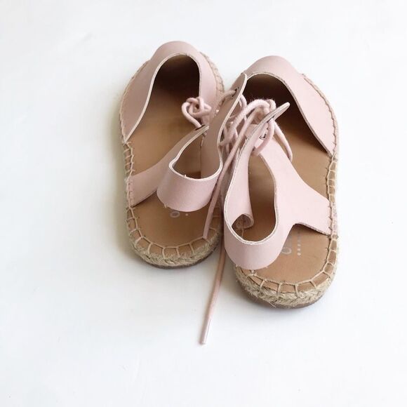 Old Navy pink espadrilles laceup VGUC size 1 youth - Picture 5 of 5